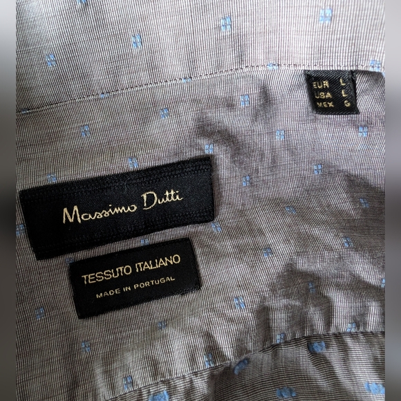 Massimo Dutti Gray Shirt L - Picture 7 of 7